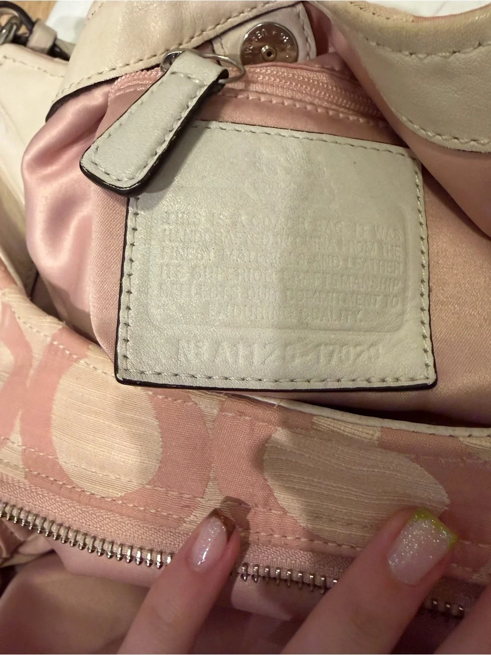 Y2K Coach Baby Pink Shoulder Bag